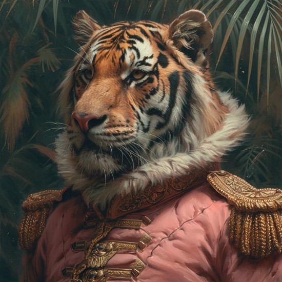 General tiger 1 - Πίνακας σε καμβά Κάδρα / Καμβάδες