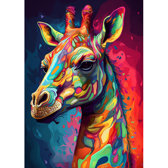 Giraffe fine art - Πίνακας σε καμβά