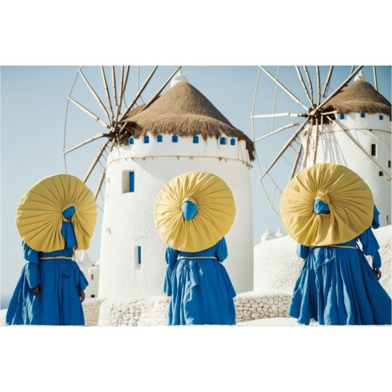 Girls of the sun -  Πίνακας σε καμβά