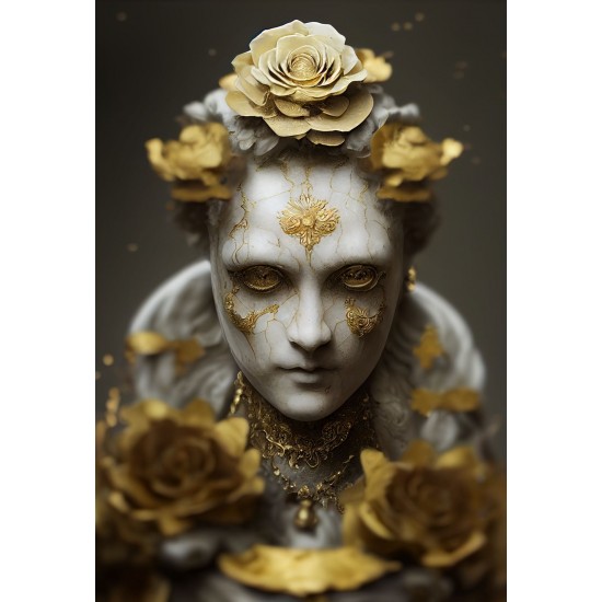 Gold queen - Πίνακας σε καμβά Κάδρα / Καμβάδες