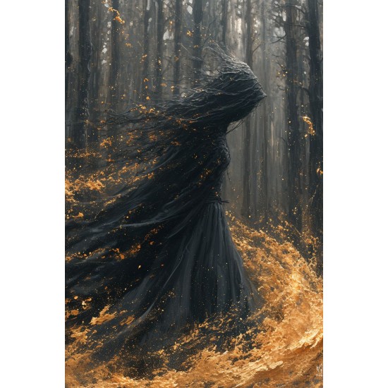 Golden witch - Πίνακας σε καμβά - Πίνακας σε καμβά Κάδρα / Καμβάδες