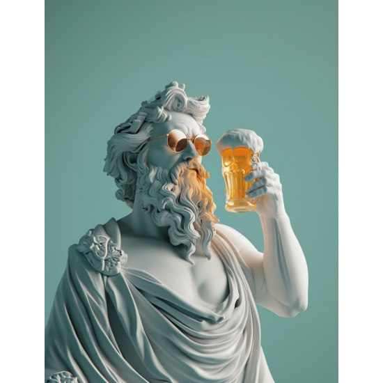 Greek god hipster - Πίνακας σε καμβά