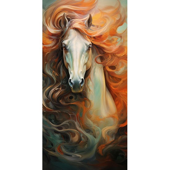 Horse with long hair - Πίνακας σε καμβά