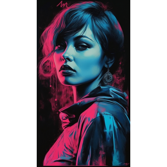 Hot pink passion - Πίνακας σε καμβά