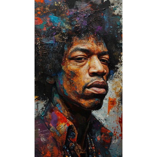 Jimi - Πίνακας σε καμβά Κάδρα / Καμβάδες