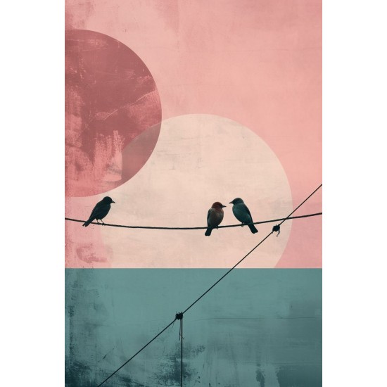 Lovebirds - Πίνακας σε καμβά - Πίνακας σε καμβά Κάδρα / Καμβάδες