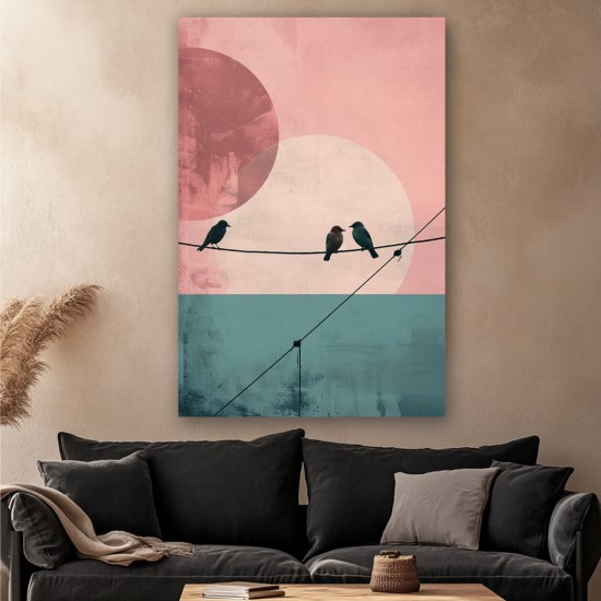 Lovebirds - Πίνακας σε καμβά