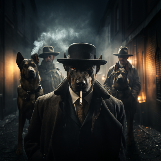 Malinois 2 - Mafia animals - Πίνακας σε καμβά Κάδρα / Καμβάδες