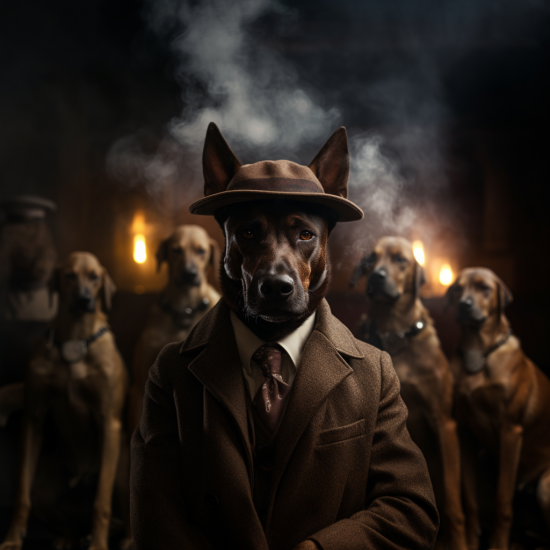 Malinois - Mafia animals - Πίνακας σε καμβά