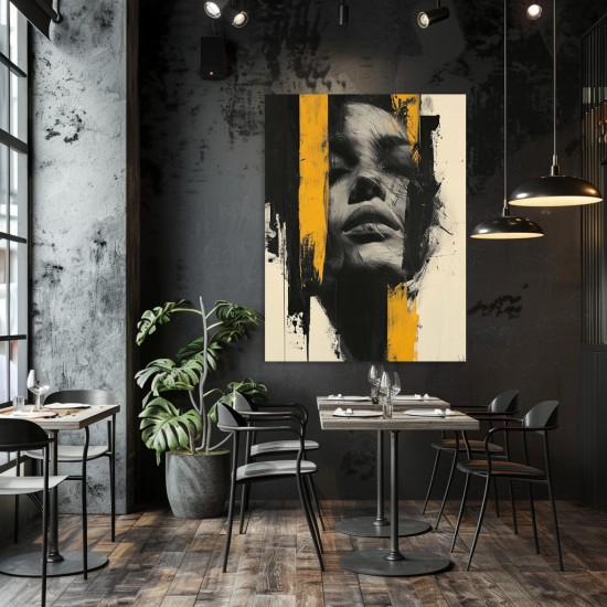 Minimalist face 1 -  Πίνακας σε καμβά