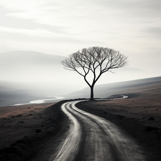 Minimalist road - Πίνακας σε καμβά - Πίνακας σε καμβά Κάδρα / Καμβάδες