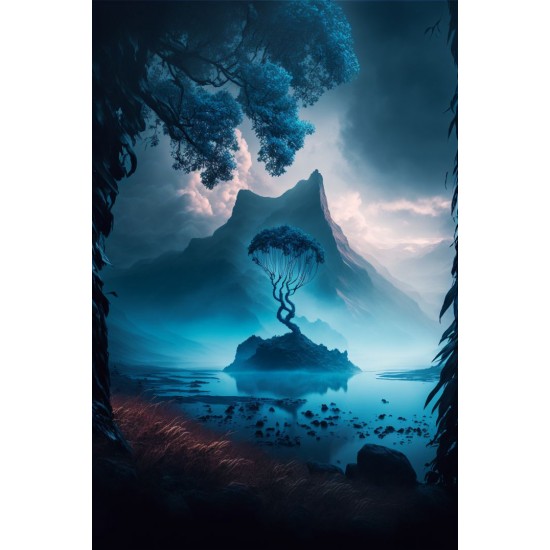 Mist landscape 2 - Πίνακας σε καμβά