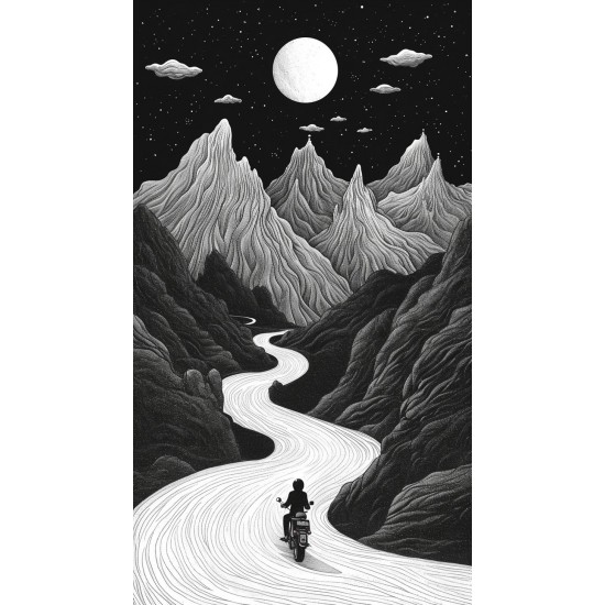 Motorcycle road trip - Πίνακας σε καμβά - Πίνακας σε καμβά Κάδρα / Καμβάδες