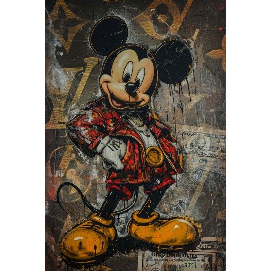 Mouse fashion 2 - Πίνακας σε καμβά Κάδρα / Καμβάδες