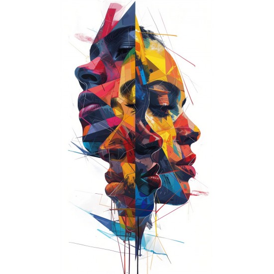 Multiple faces - Πίνακας σε καμβά - Πίνακας σε καμβά Κάδρα / Καμβάδες