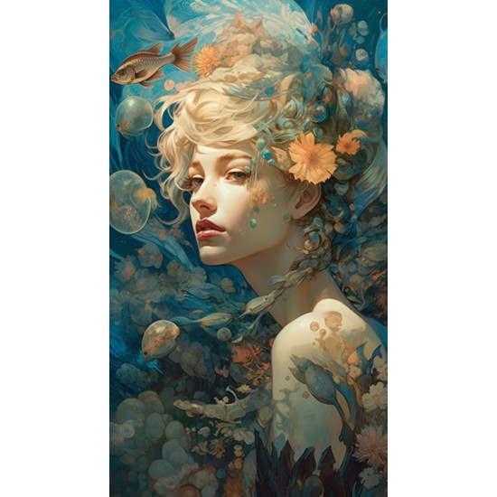 Ocean woman - Πίνακας σε καμβά