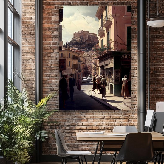 Old Athens - Πίνακας σε καμβά