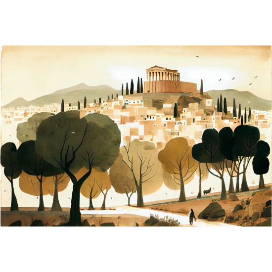 Old capital 2 - Πίνακας σε καμβά