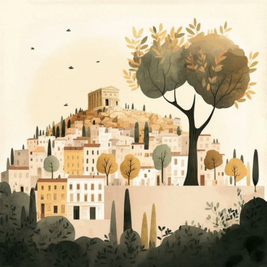 Old capital - Πίνακας σε καμβά