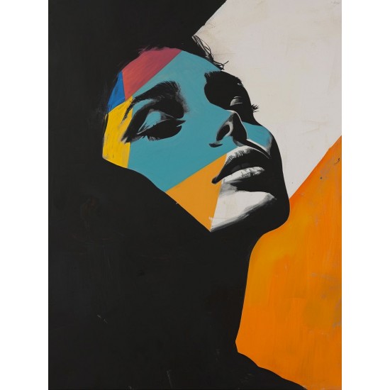 Optical illusion of a woman - Πίνακας σε καμβά - Πίνακας σε καμβά Κάδρα / Καμβάδες