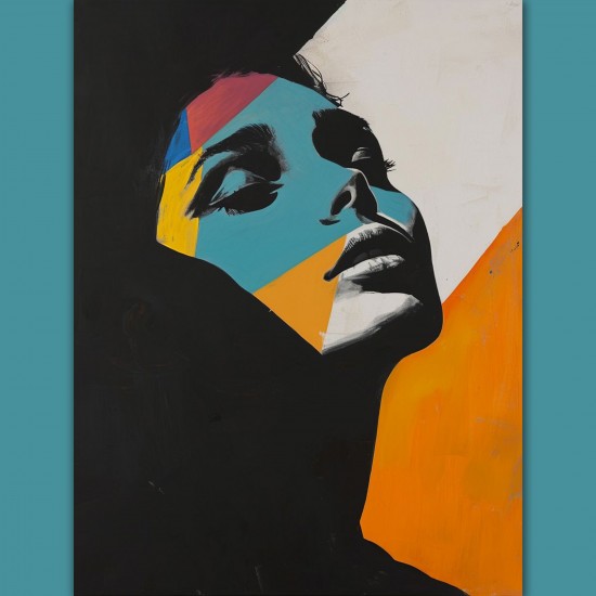 Optical illusion of a woman - Πίνακας σε καμβά - Πίνακας σε καμβά Κάδρα / Καμβάδες