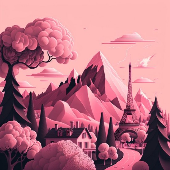 Paris eiffel tower 5 - Πίνακας σε καμβά