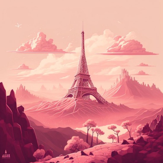 Paris eiffel tower 6 - Πίνακας σε καμβά