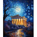 Parthenon style of Van Gogh - Πίνακας σε καμβά Κάδρα / Καμβάδες