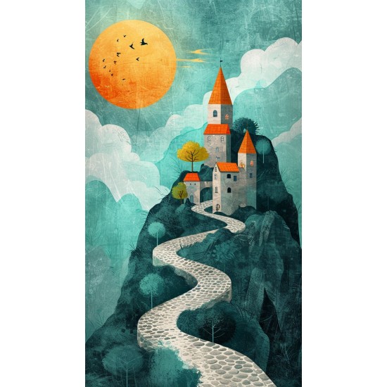 Path to the castle - Πίνακας σε καμβά