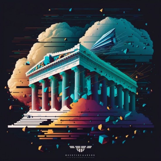 Pixel art - Πίνακας σε καμβά