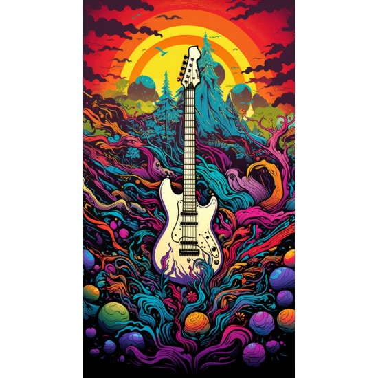 Psychedelic music - Πίνακας σε καμβά