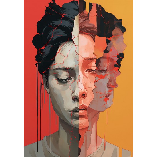 Psychological condition - Πίνακας σε καμβά - Πίνακας σε καμβά Κάδρα / Καμβάδες