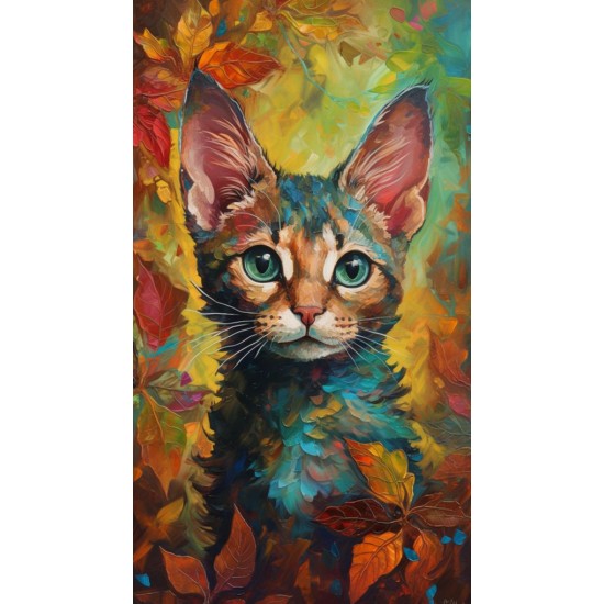 Qute cat - Πίνακας σε καμβά