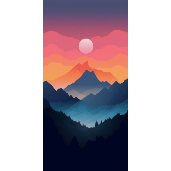 Red sky - Πίνακας σε καμβά