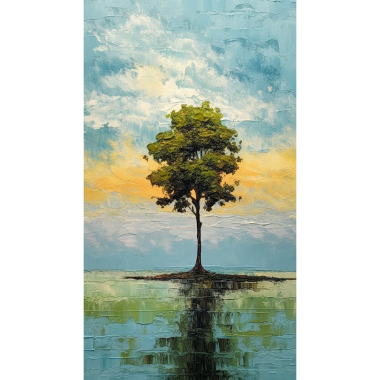 Reflection of light - Πίνακας σε καμβά Κάδρα / Καμβάδες