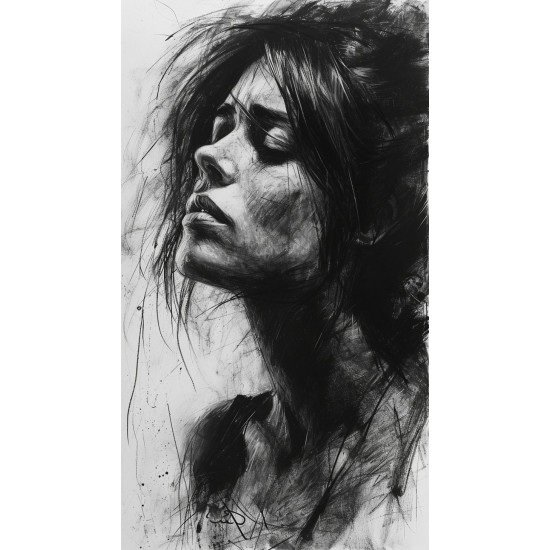 Sad woman - Πίνακας σε καμβά - Πίνακας σε καμβά Κάδρα / Καμβάδες