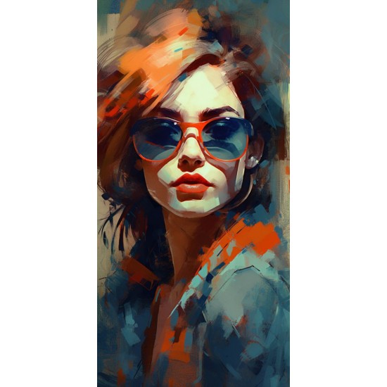 Shiny woman - Πίνακας σε καμβά