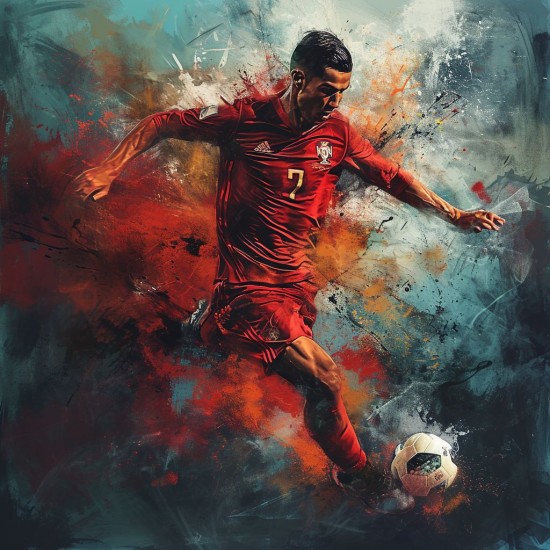 Shooting the ball - Πίνακας σε καμβά