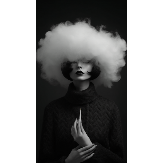 Smoking a cigarette - Πίνακας σε καμβά Κάδρα / Καμβάδες