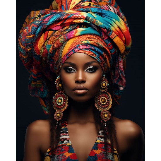 Stunning African woman - Πίνακας σε καμβά - Πίνακας σε καμβά Κάδρα / Καμβάδες