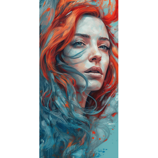 Surreal portrait of a woman - Πίνακας σε καμβά