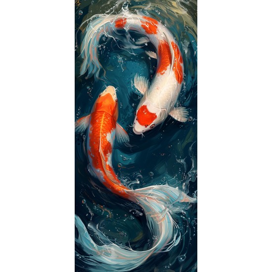 Swirling in water - Πίνακας σε καμβά - Πίνακας σε καμβά Κάδρα / Καμβάδες