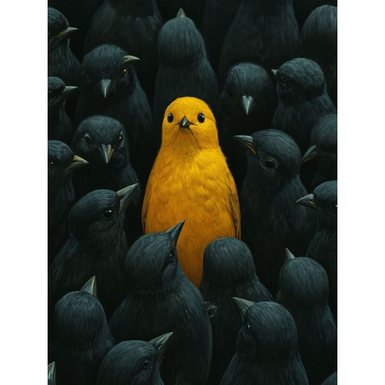 The yellow canary - Πίνακας σε καμβά - Πίνακας σε καμβά Κάδρα / Καμβάδες