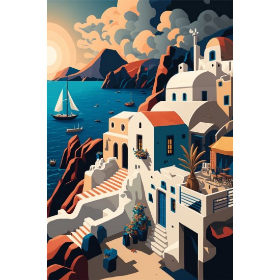 Thira - Πίνακας σε καμβά