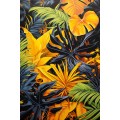 Tropical leaves - Πίνακας σε καμβά - Πίνακας σε καμβά Κάδρα / Καμβάδες