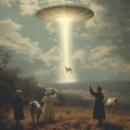 Ufo kidnaping - Πίνακας σε καμβά - Πίνακας σε καμβά Κάδρα / Καμβάδες