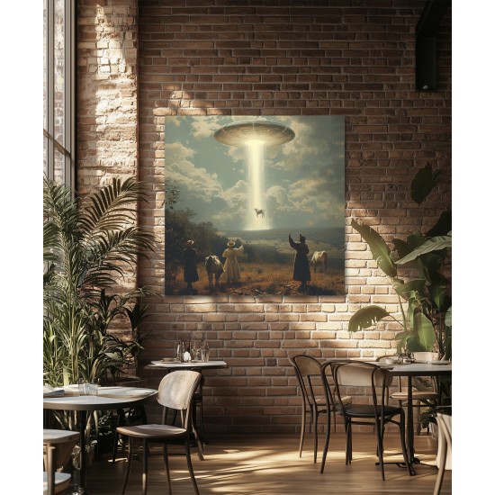 Ufo kidnaping - Πίνακας σε καμβά