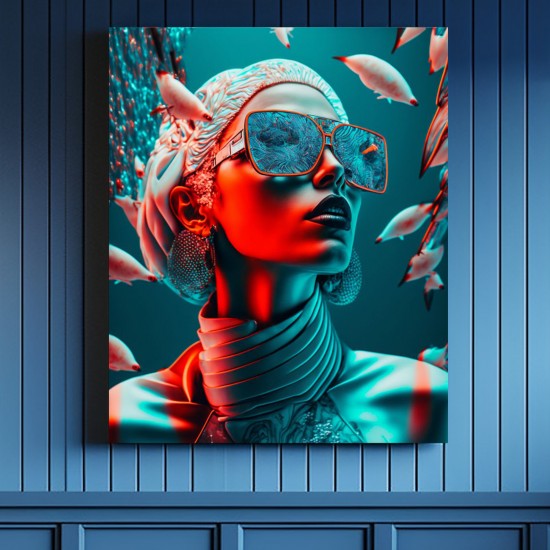 Underwater fashion 2 - Πίνακας σε καμβά