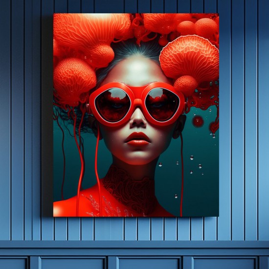 Underwater fashion - Πίνακας σε καμβά