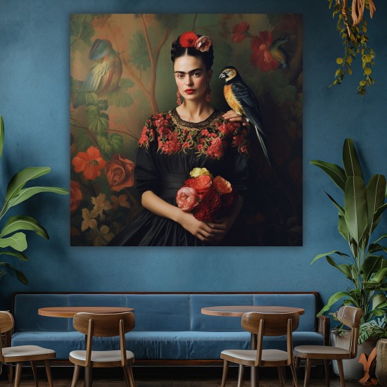 Vintage Frida - Πίνακας σε καμβά